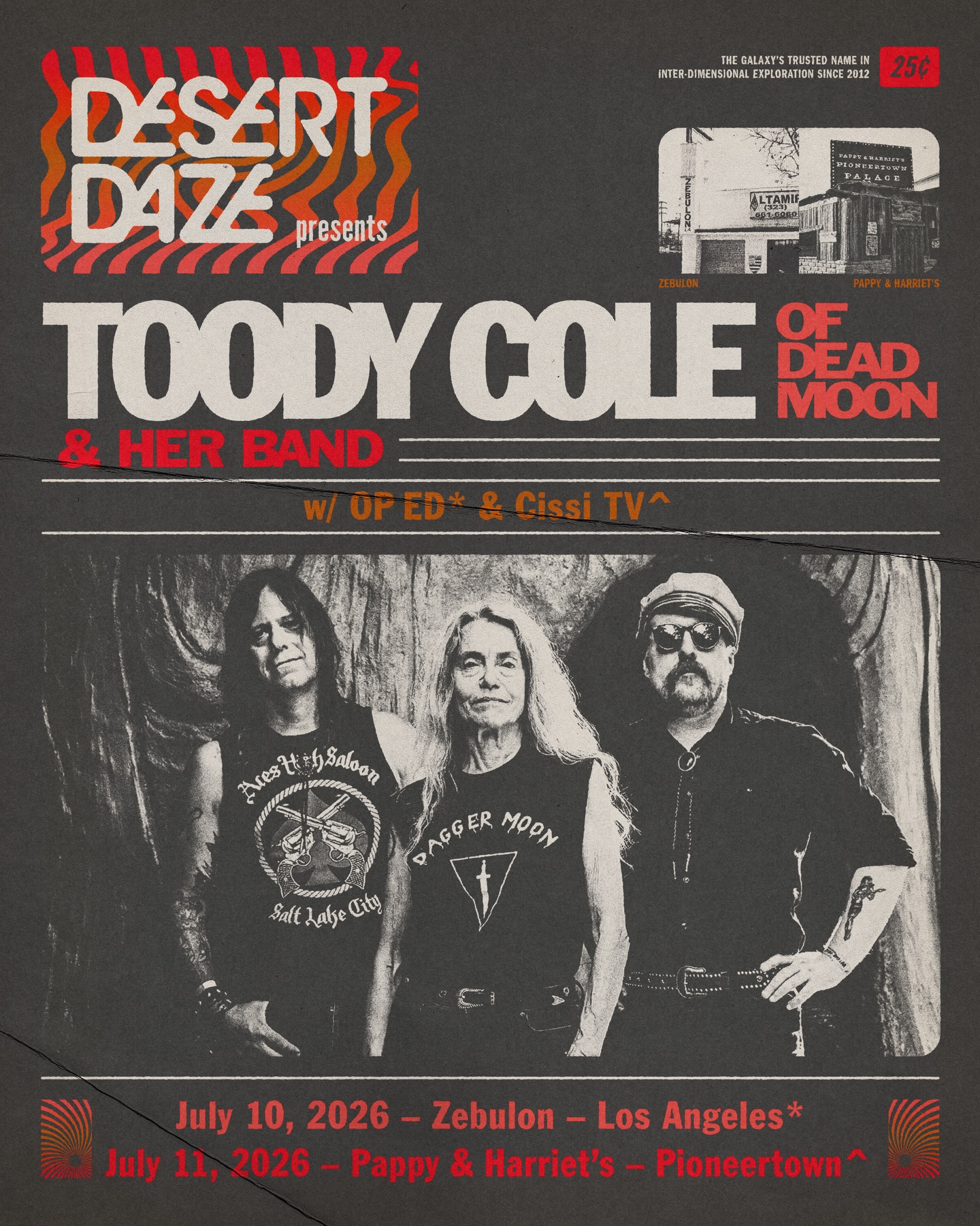 Toody Cole Tour Poster 2026